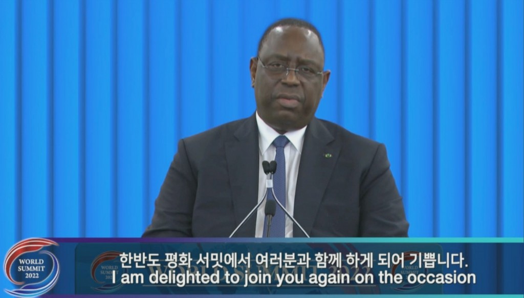 마키 살 세네갈 대통령 겸 아프리카연합(AU) 의장의 개회연설