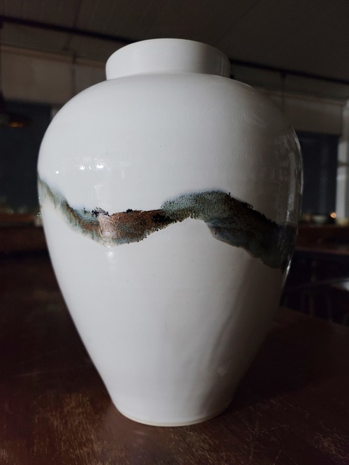 2023 氣+器 백자 철화호